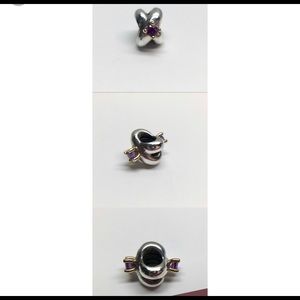 Authentic Pandora Love Knot amethyst bead